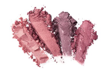 Beyaz üzerine izole kahverengi göz farı parlak yayma