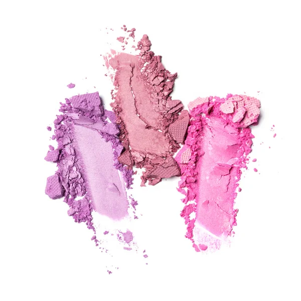 Mancha de sombra de ojos púrpura y rosa brillante —  Fotos de Stock