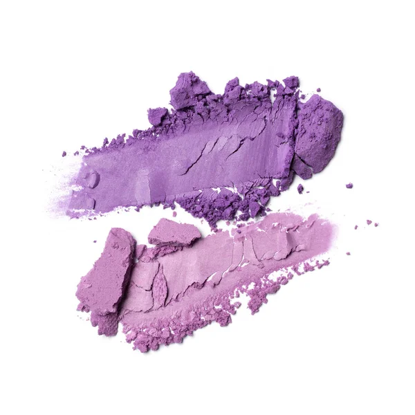 Schmierereien mit leuchtend violettem Lidschatten — Stockfoto