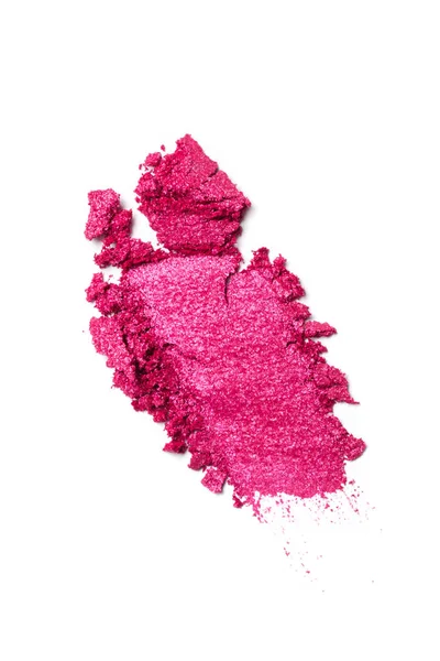 明るいピンクのアイシャドウのスミア — ストック写真