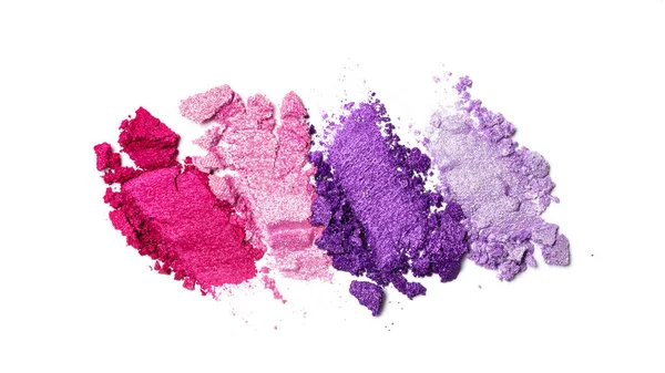 明るい紫とピンクのアイシャドウのスミア — ストック写真