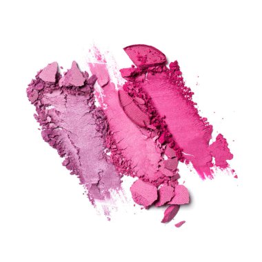 Parlak mor ve pembe göz farı smear