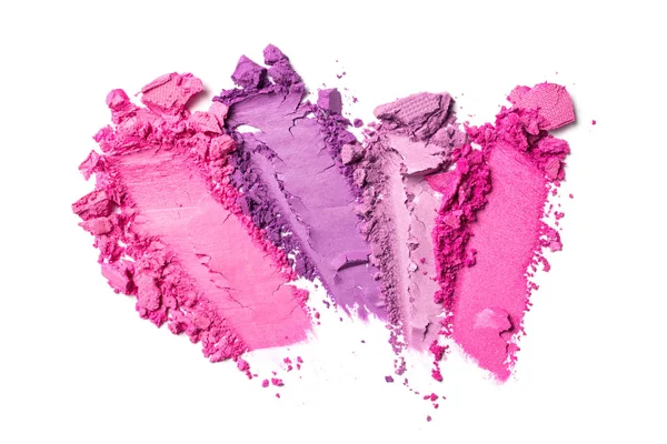 Spalmo di ombretto viola e rosa brillante — Foto Stock