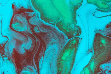 Çok renkli, soyut mermer dokusuna yakın çekim. Parmak izi tasarımı için davetiye veya tebrik kartı olarak el boyası güzel desen, duvar kağıdı veya arkaplan.