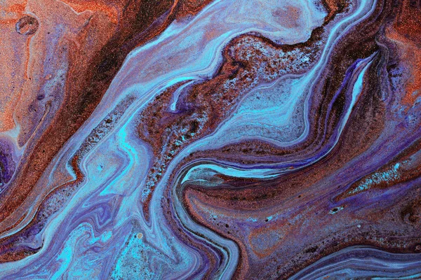 Closeup Van Multicolor Abstracte Marmertextuur Handgeschilderd Mooi Patroon Behang Achtergrond — Stockfoto