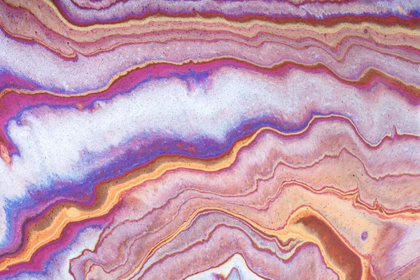 Closeup Multicolor Abstract Marbling Texture Hand Painted Beautiful Pattern Wallpaper — Stock Photo, Image