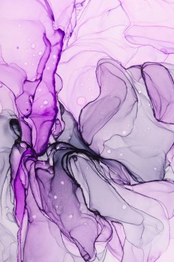 Beyaz, modaya uygun duvar kağıdındaki mor soyut dokuya yakın çekim. Tasarım projesi için arka plan olarak davetiye veya tebrik kartları, el ilanı, poster, sunum, ambalaj kağıdı