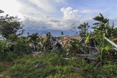 deprem ve الرسالة doğal afetler Petobo Köyü, Palu şehir, merkezi Sulawesi, Endonezya ciddi hasar