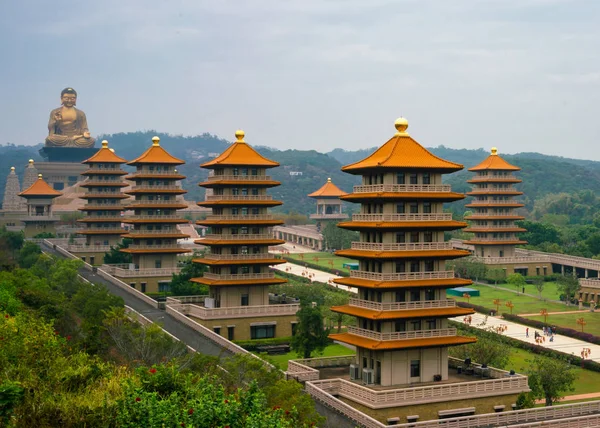 Malebný Pohled Guang Shan Buddha Memorial Center Kao Siung Tchaj — Stock fotografie