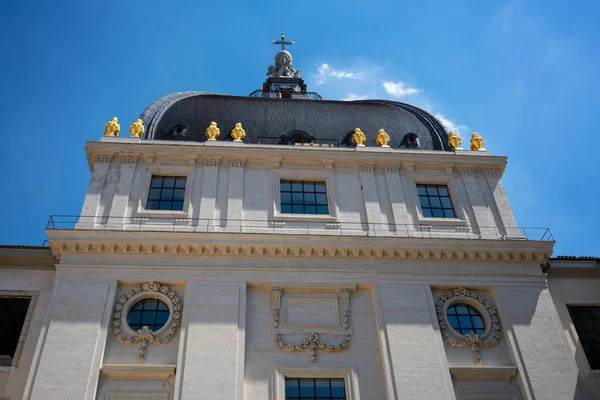 Details of dome of Grand Hotel Dieu after 2018 renovation in Lyon city France