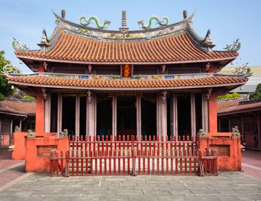 Tainan City Tayvan Çü Tapınağı önden görünüm