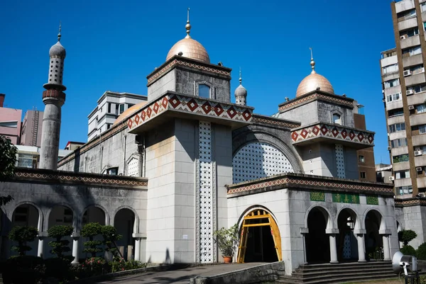 Vue Extérieure Grande Mosquée Taipei Taipei Taïwan Traduction Grande Mosquée — Photo