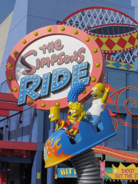 Universele Stad Hollywood California Usa Juni 2011 Krustyland Simpsons Ride — Stockfoto