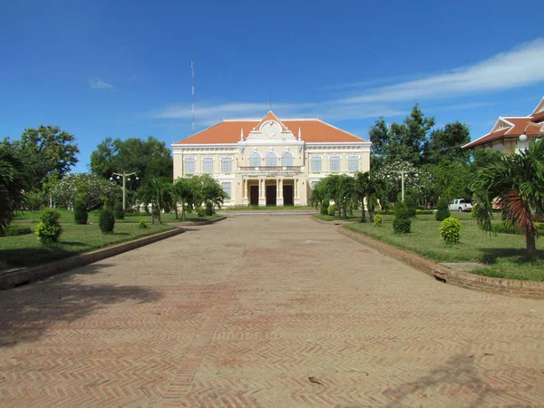 Fench Mansión Gobernador Arquitectura Colonial Battambang Camboya —  Fotos de Stock