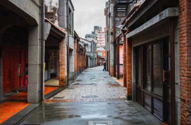 Taipei Tayvan Bopiliao antik sokak görünümü