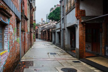 Taipei Tayvan Bopiliao antik sokak görünümü