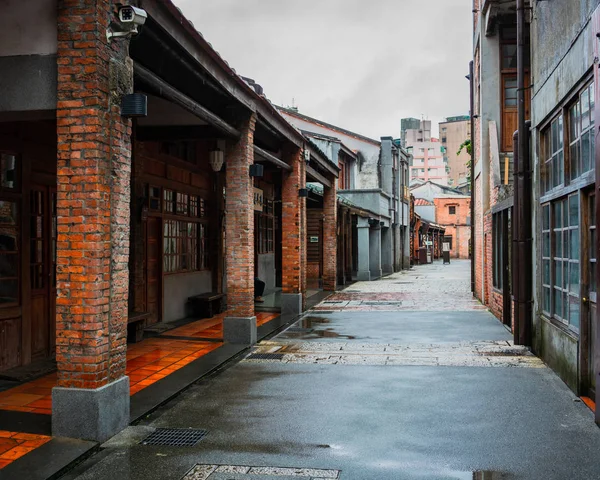 Taipei Tayvan Bopiliao antik sokak görünümü