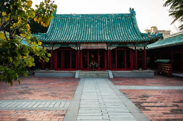 Koxinga Shrine Temple Main Hall View Tainan Taiwan Memorial Dedicated — Stock Photo, Image