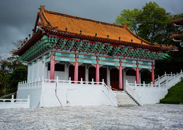 Martyrs shrine side building view in Hualien in Taiwan