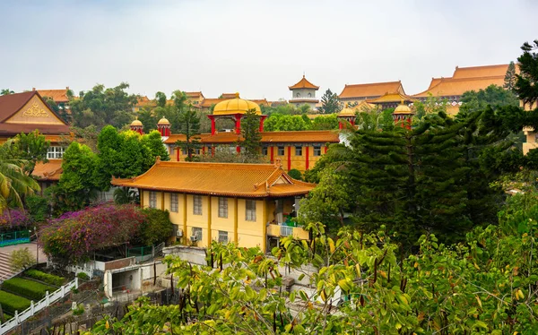 Vista Aérea Del Monasterio Sangha Guang Shan Kaohsiung Taiwán — Foto de Stock