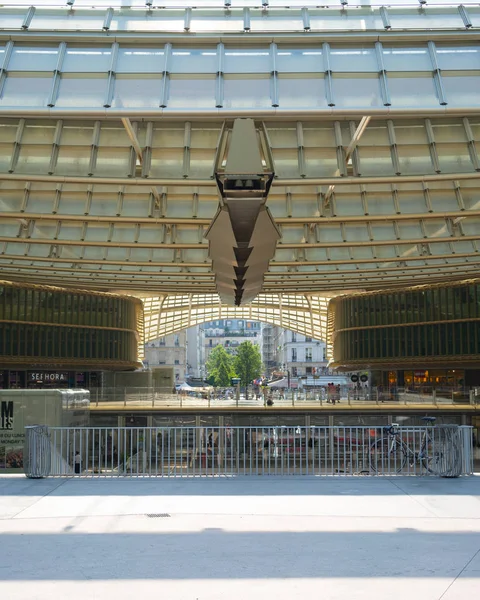 Париж Франция Июля 2018 Года Forum Des Halles Современный Торговый — стоковое фото