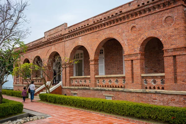 Vue Extérieure Ancienne Résidence Consulaire Britannique Briques Rouges Takou Kaohsiung — Photo