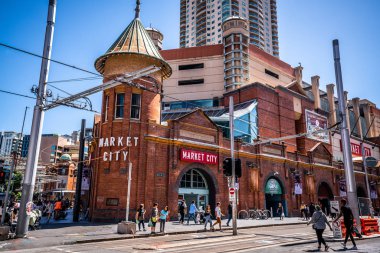 23 Aralık 2018, Sydney Australia: Sydney Nsw Avustralya Market City alışveriş merkezinin dış görünümü