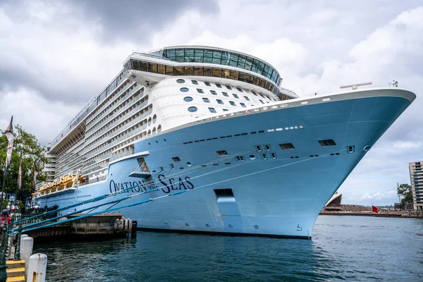 Diciembre 2018 Sydney Nsw Australia Vista Frontal Ovation Seas Cruise — Foto de Stock