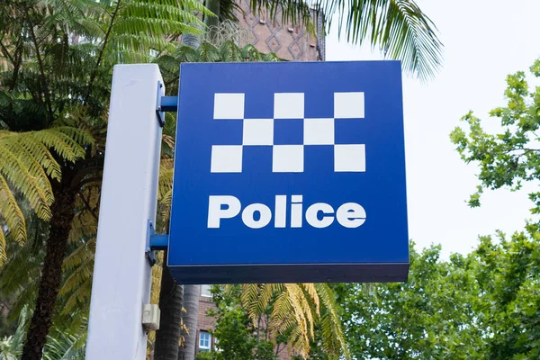 Sydney Nsw Avustralya Avustralya polis merkezi işareti