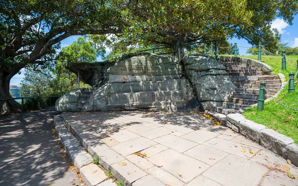 Kumtaşı Tezgah Görünümü Sydney Nsw Avustralya Bayan Macquarie Nın Sandalye — Stok fotoğraf