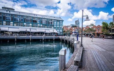 23 Aralık 2018, Sydney Australia: Sydney Nsw Avustralya Woolloomooloo parmak iskele sokak görünümü
