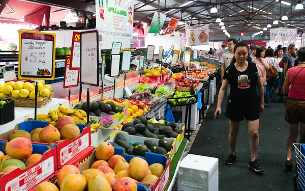 Januari 2019 Melbourne Victoria Australien Frukt Butik Queen Victoria Market — Stockfoto