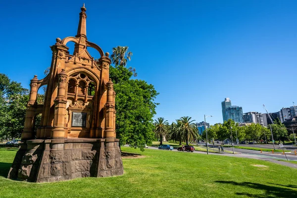 Enero 2019 Melbourne Australia Monumento Guerra Bóer Dentro Del Parque —  Fotos de Stock