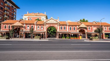 31 Aralık 2018, Adelaide Güney Avustralya: Doğu Terası Adelaide Sa Avustralya bina eski Adelaide meyve ve üretmek Exchange miras sokak görünümü