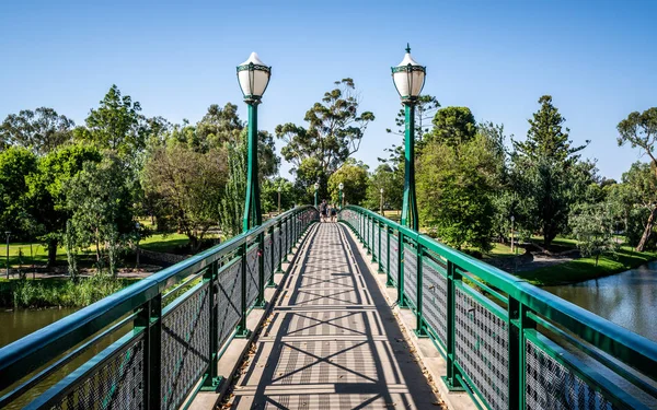 Vecchio Ponte Albert Ponte Pedonale Patrimonio Sul Fiume Torrens Con — Foto Stock