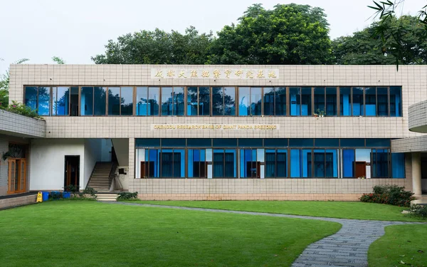 Edifício de escritórios da Base de Pesquisa de Criação de Panda Gigante de Chengdu — Fotografia de Stock