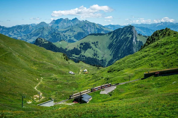 Rochers Naye Suiza Julio 2020 Paisaje Las Montañas Rochers Naye — Foto de Stock