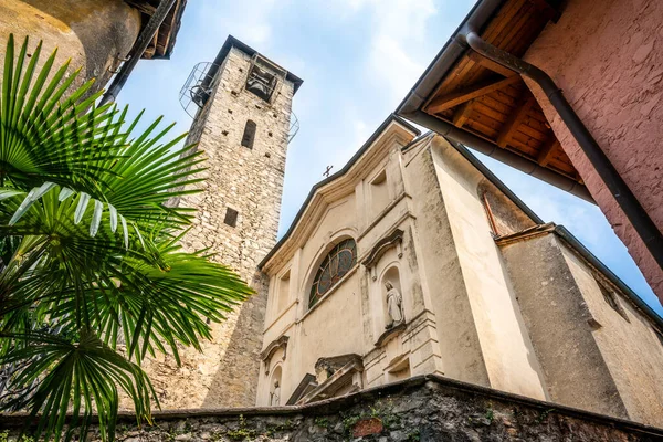 Gamla San Vigilio Kyrkan Gandria Byn Lugano Ticino Schweiz — Stockfoto
