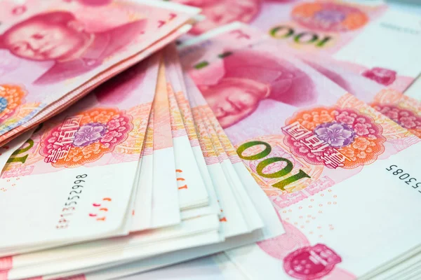 Kínai Jüan Bankjegyek Kína — Stock Fotó