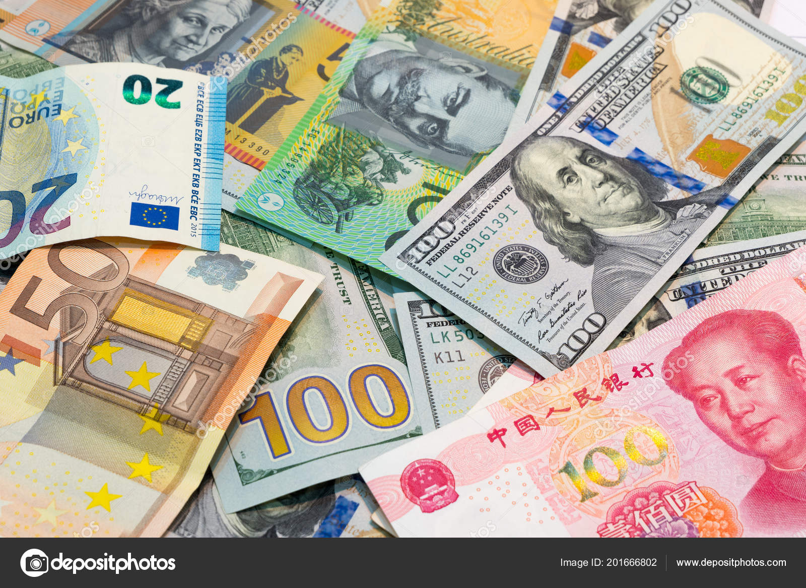 Major Currencies American Dollar Euro Dollar Chinese – Stock Editorial Photo cherayut000 #201666802