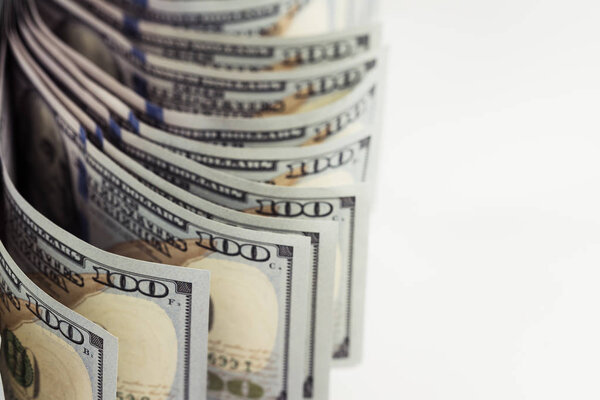 dollars isolated on white background