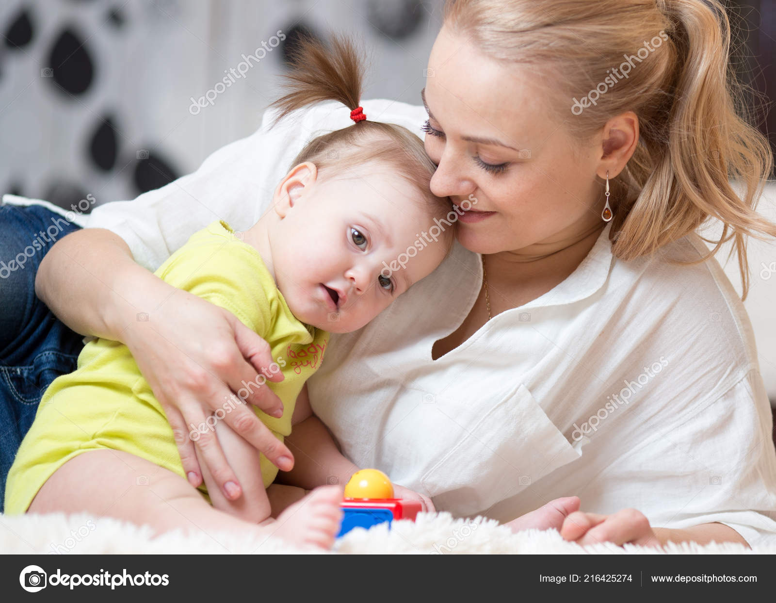 loving family baby