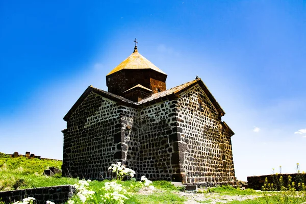 Севанаванкский Монастырь Расположен Армении Севанском Полуострове — стоковое фото