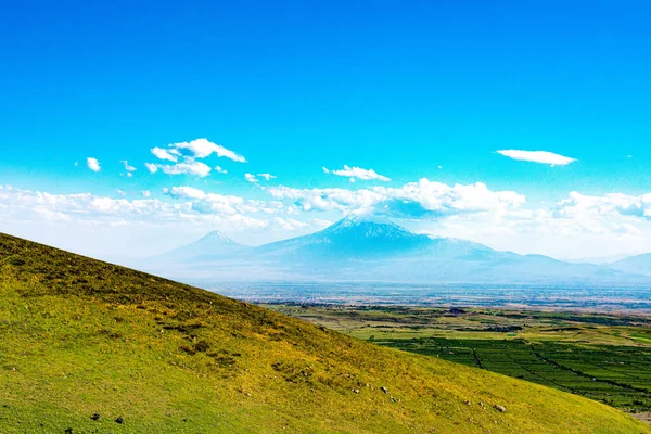 Biblical Mountain Mount Ararat Noah Ark Landed Great Flood Marking — Stock Photo, Image