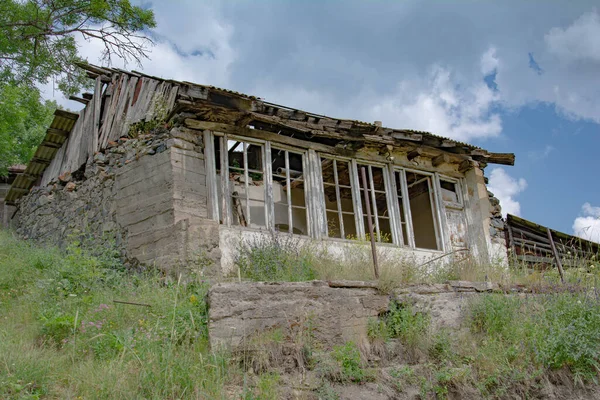 Ancienne Maison Ruine Dans Village — Photo