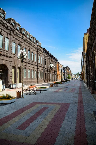 Gyumri Stad Armenien Fantastisk Arkitektur Gyumri Stad — Stockfoto