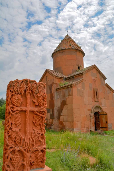 Khachkar Kerk Natuur — Stockfoto