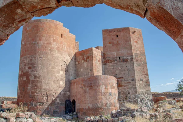 Castelo Tipo Estrutura Fortificada Construída Durante Idade Média Predominantemente Pela — Fotografia de Stock