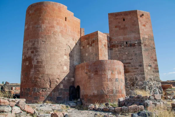 Castelo Tipo Estrutura Fortificada Construída Durante Idade Média Predominantemente Pela — Fotografia de Stock