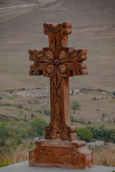 Armenian Khachkars Amazing Stone Sculptures — Stock Photo, Image
